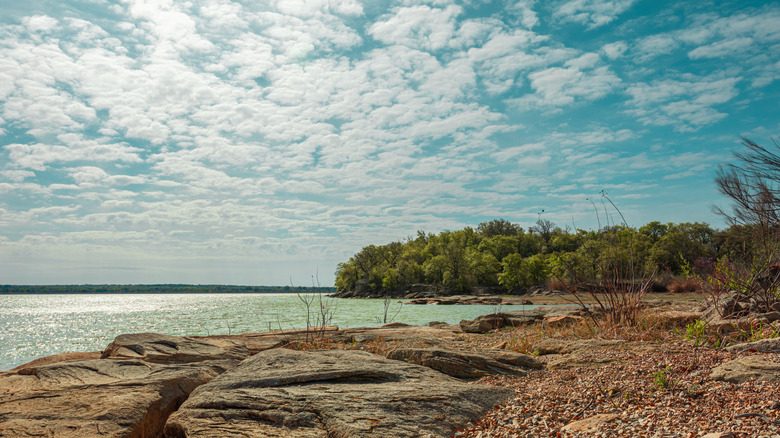 Lake Brownwood State Park, Texas, on a cloudy day
