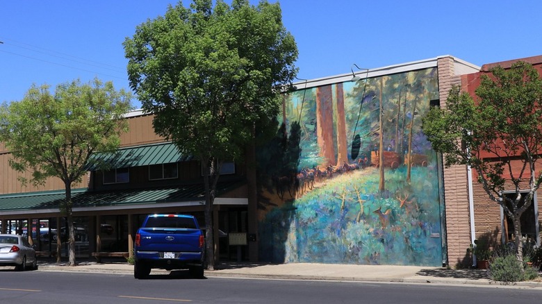 Murals in downtown Exeter, California