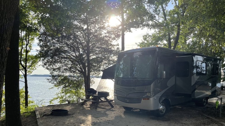 Campsite in Sadlers Creek State Park, South Carolina