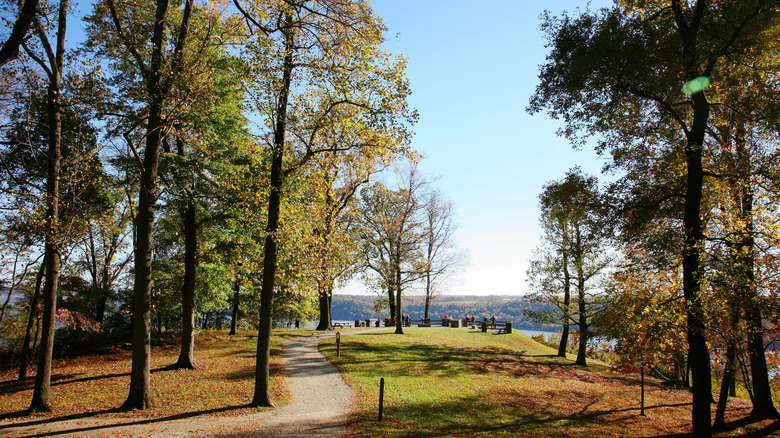Beautiful fall scenery at Hawk Point in Susquehannock State Park