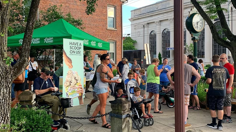 A street market in Manheim Township, PA