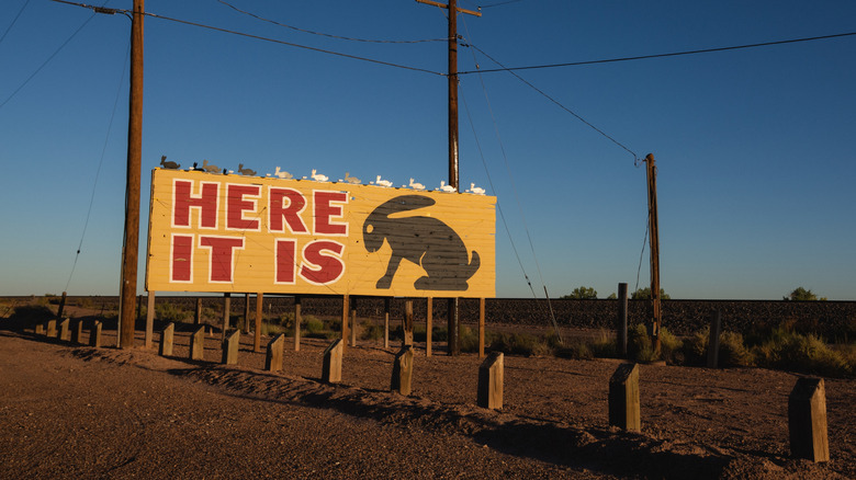 Jack Rabbit Trading Post sign in Joseph City, Arizona