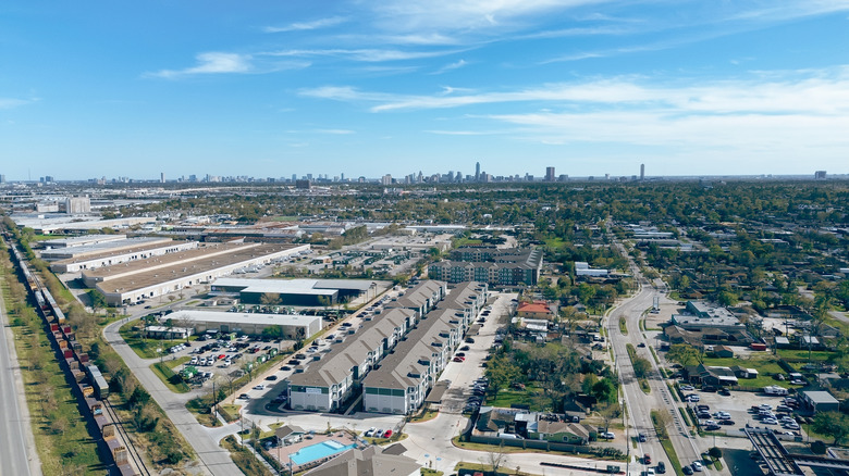 Aerial view of Hempstead, Texas