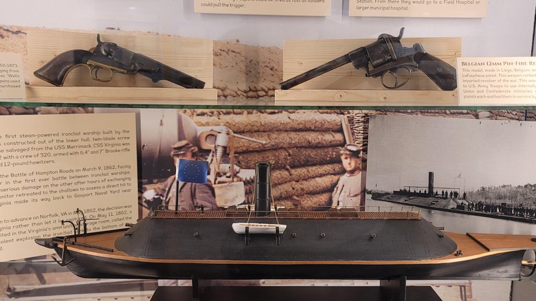 Exhibits on display at the Civil War Veterans Museum, Nebraska City, Nebraska