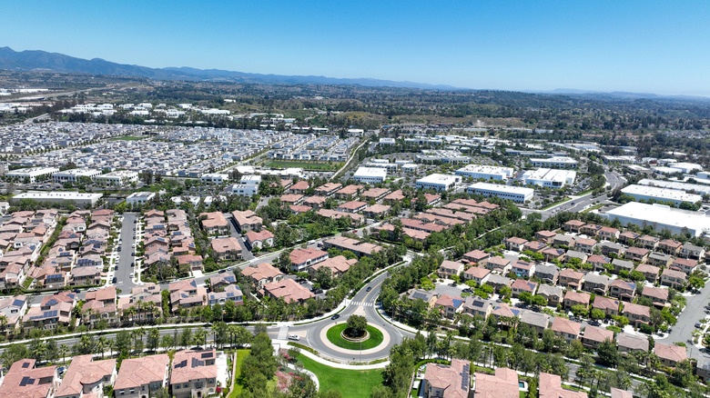 Aerial view of Lake Forest, California
