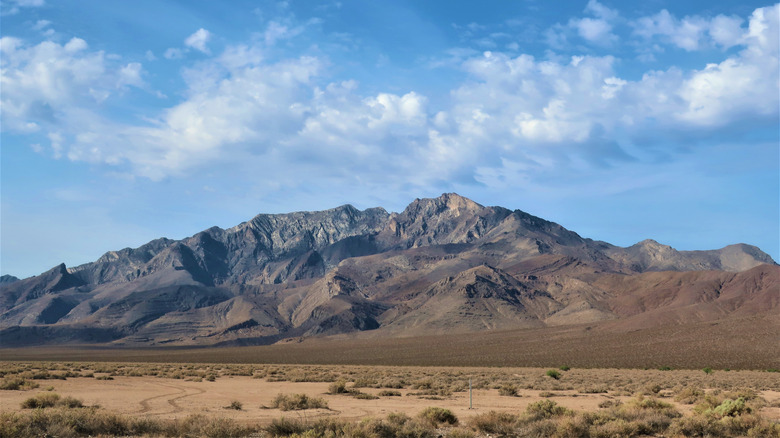 A daytime view of the Nopah Mountain Range in California