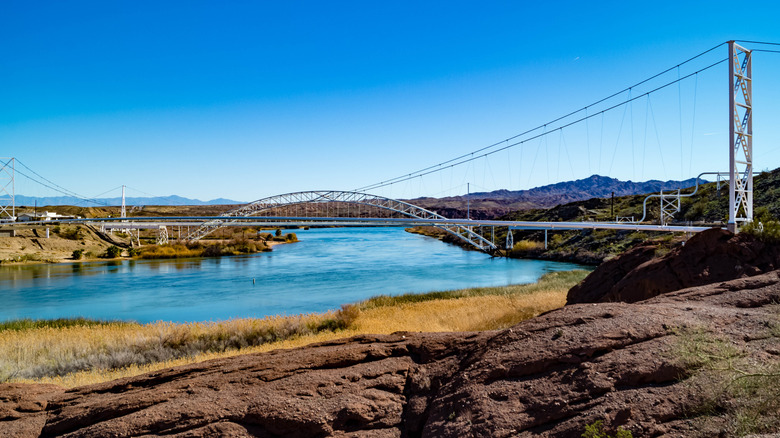 Old Trails Arch Bridge in Topock, Arizona