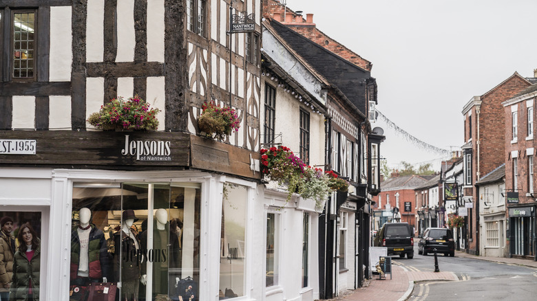 Historical Tudor building in Nantwich