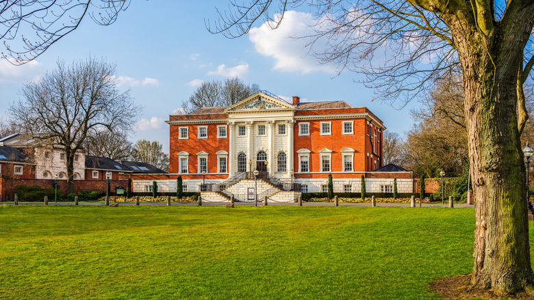 View of the Town Hall and park in Warrington