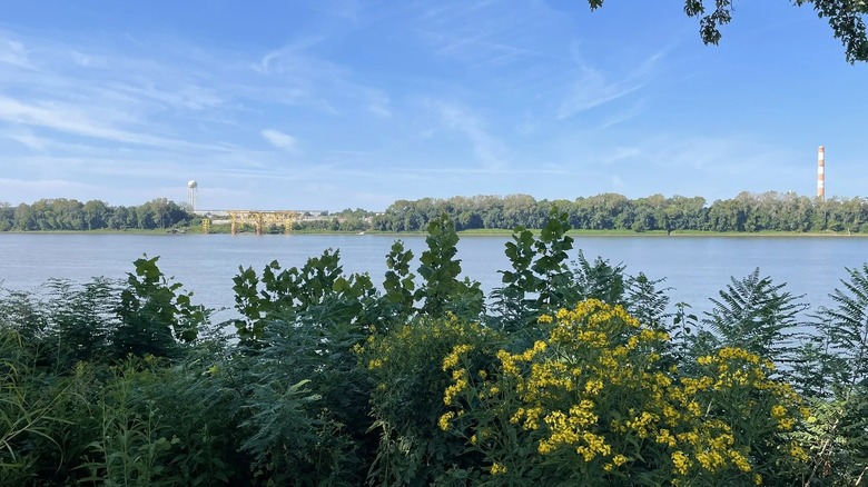 Tell City Riverwalk, with views of the Ohio River, Indiana