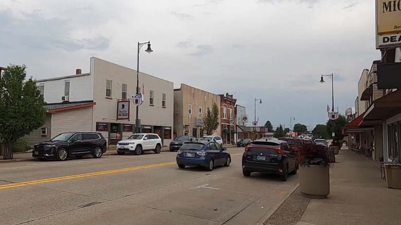Historic buildings in downtown Cuba City
