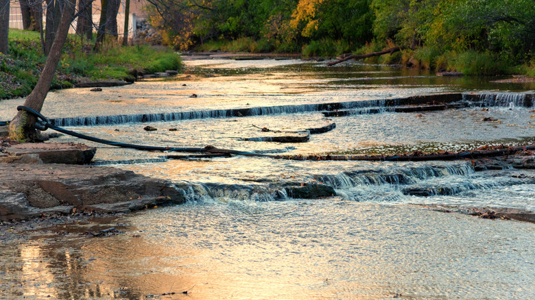 Rapids along the Fox River in Kaukauna