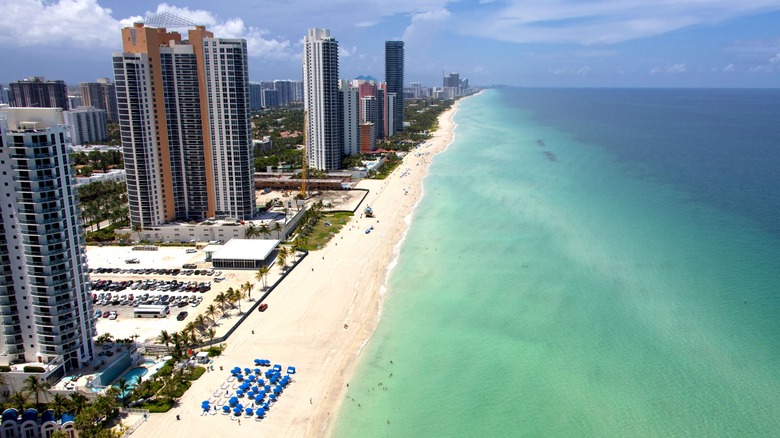 coastline of North Miami Beach, Florida