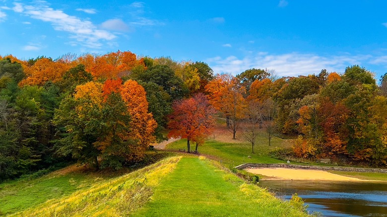 Lake Redstone Park in La Valle, Wisconsin