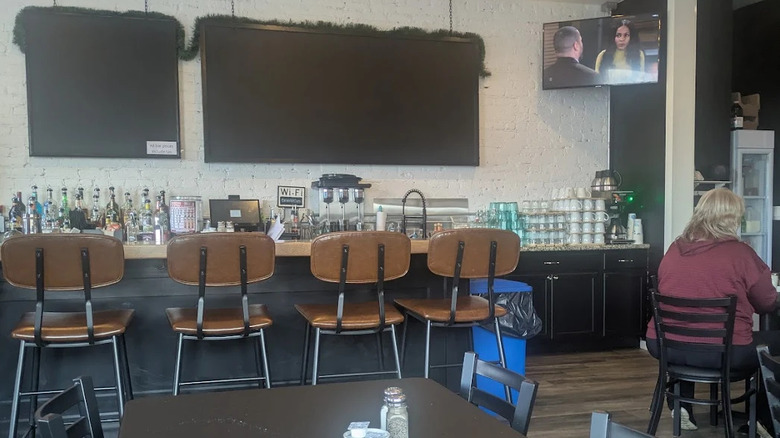 Interior of Corner Kitchen in New Lisbon.