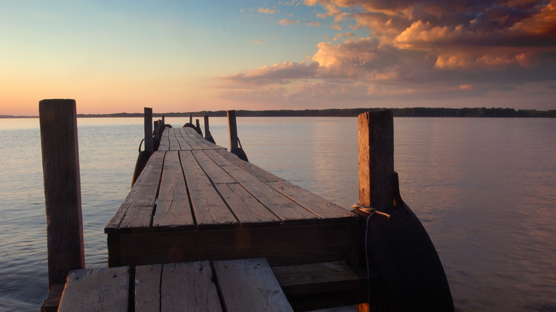 Sunset over Castle Rock Lake