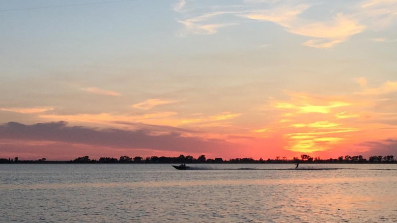 A sunset view over Cottonwood Lake, Windom, MN