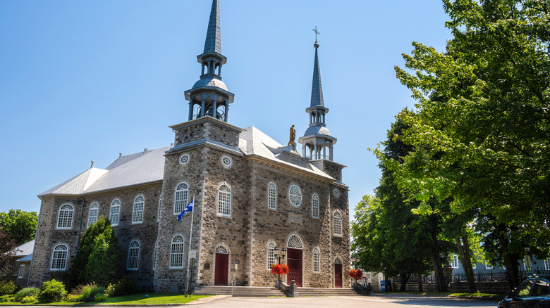 The historic center of Deschambault-Grondines, a village along the St. Lawrence River in Québec, Canada