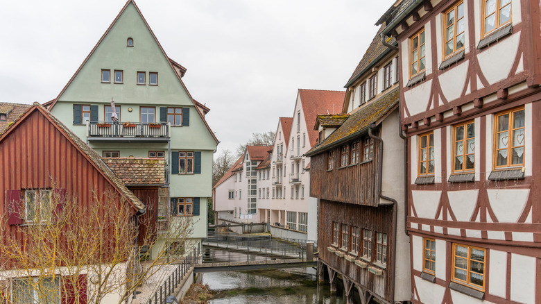 The Fishermen's Quarter of Ulm, Germany.
