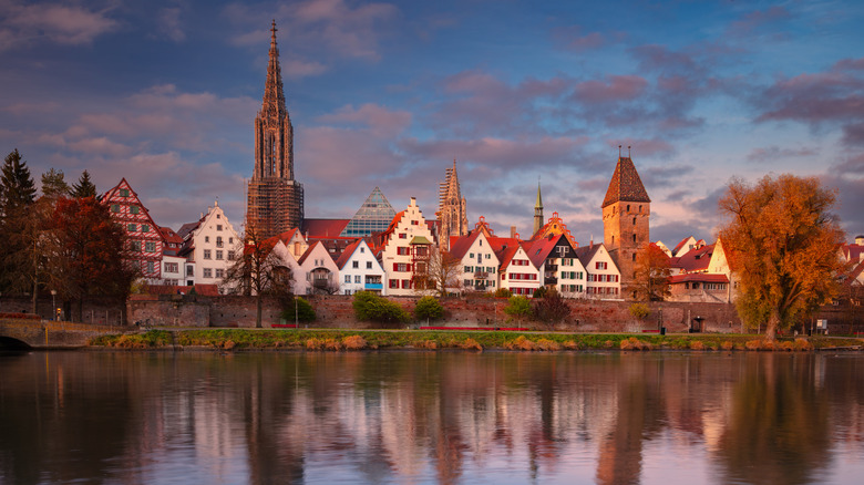 A view of Ulm, Germany from the river.
