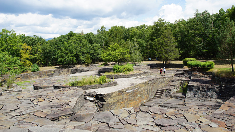 A view of Opus 40 in Saugerties, New York﻿
