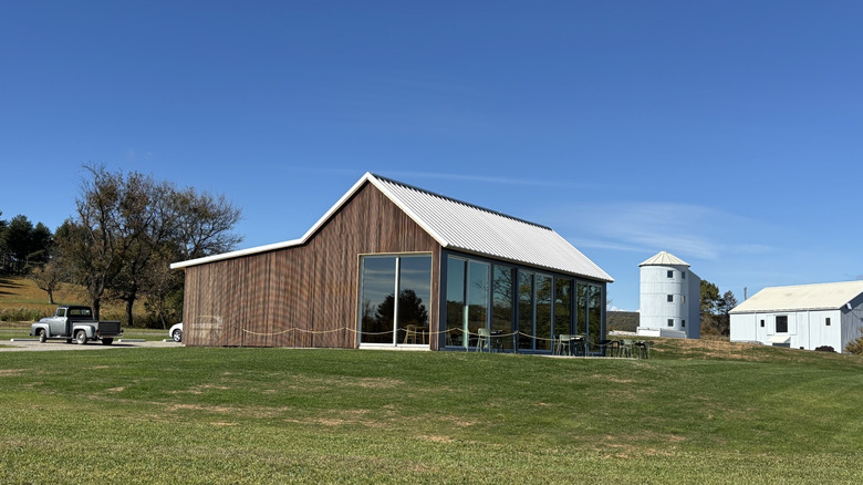 The new tasting room at Meadowbrook Winery in Oldwick, Tewksbury Township, New Jersey