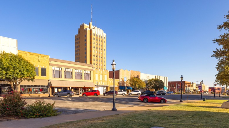 Old business district, Grand Avenue, Enid, Oklahoma