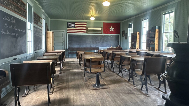 exhibit inside Cherokee Strip Regional Heritage Center, Enid, Oklahoma