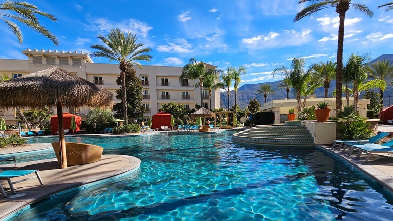 View of the pool at Harrah's Resort Southern California