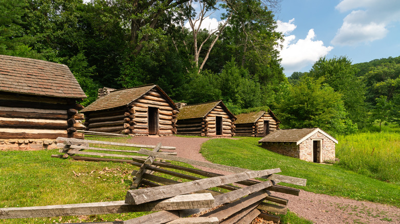 Guard Huts at Valley Forge National Historical Park in King of Prussia, Pennsylvania.