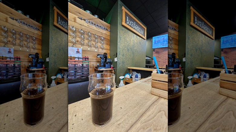 A beer at Axe and Arrow Brewing in New Jersey