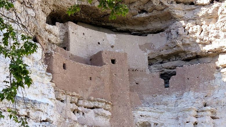 900 year-old Native American ruins in a cliffside at Montezuma Castle National Monument