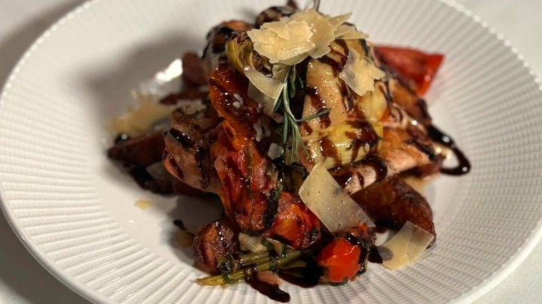 Balsamic chicken and potato dish at Springfield Grille