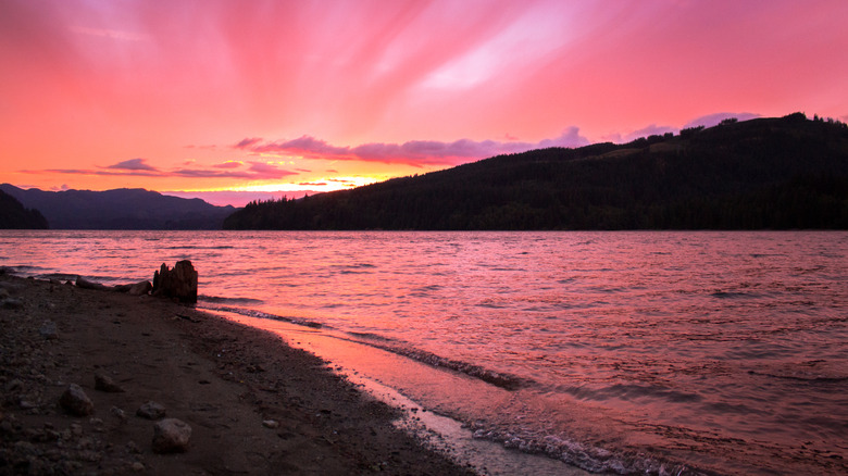 Lake Merwin at sunset