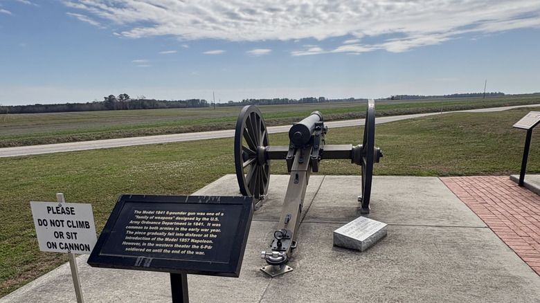 A cannon at Averasboro Battlefield & Museum near Dunn, North Carolina