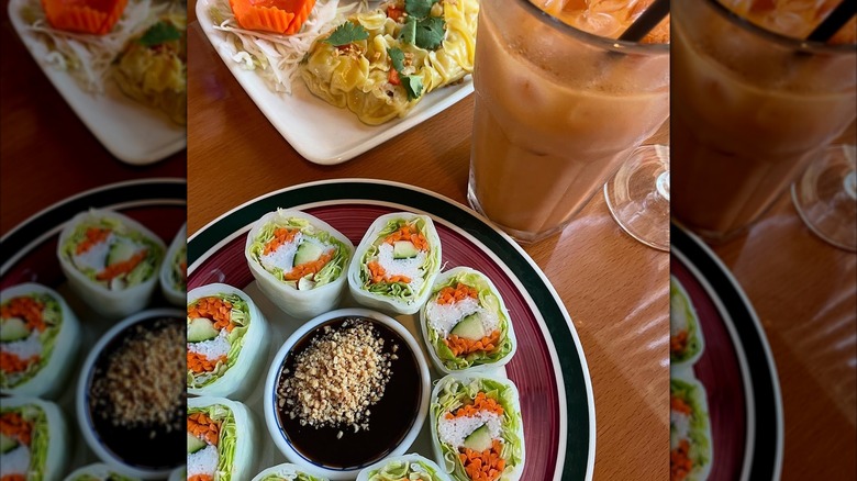 Fresh spring rolls from Anchalee Thai Restaurant in Winterville, North Carolina
