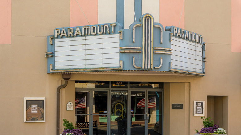 The Paramount Theatre is a 1920s era theater that has since turned into a community arts hub