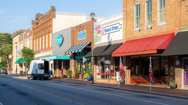 The colorful historic district of Farmville, North Carolina has been going through revitalization efforts