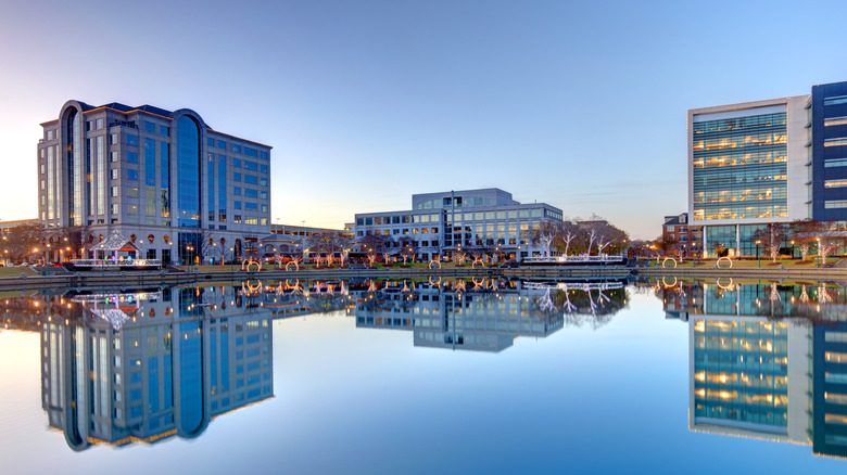 buildings on the waterfront in Newport News