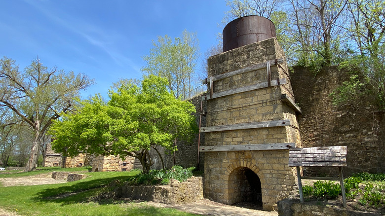 Historic lime kilns in Maquoketa, Iowa