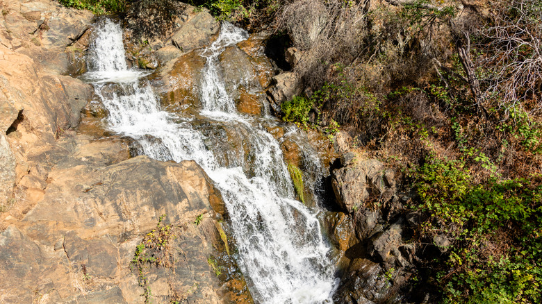 Waterfalls inside Hidden Falls Regional Park, Auburn, California