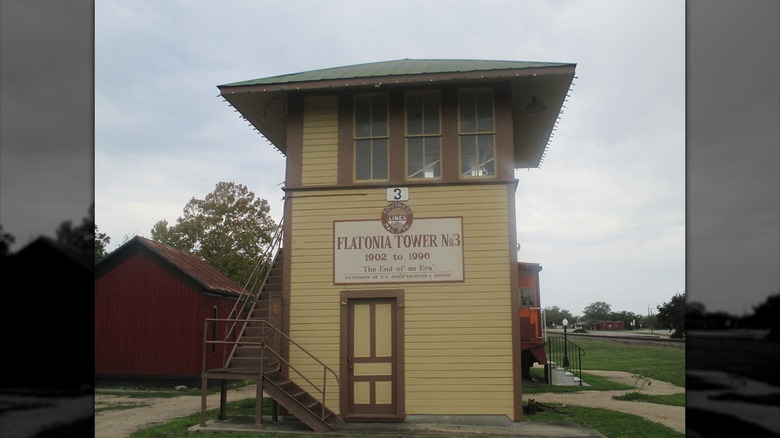 Old railroad tower