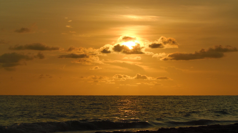 The sunset on Don Pedro Island