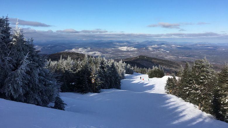 Snowy mountain in Gore Mountain