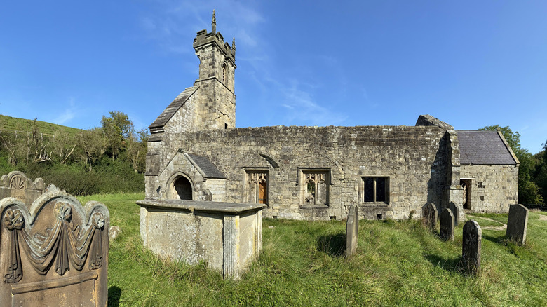 The abandoned church in Wharram Percy, Yorkshire