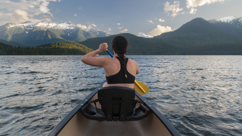 Kayaker on Ross Lake