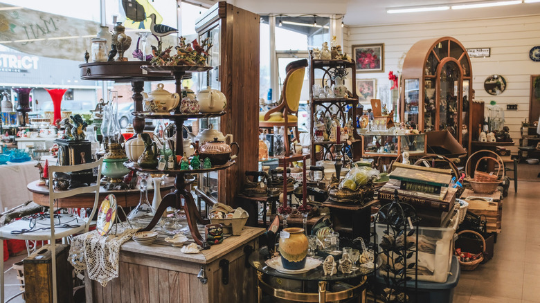 The interior of Etta's Attic in Ferndale, Washington