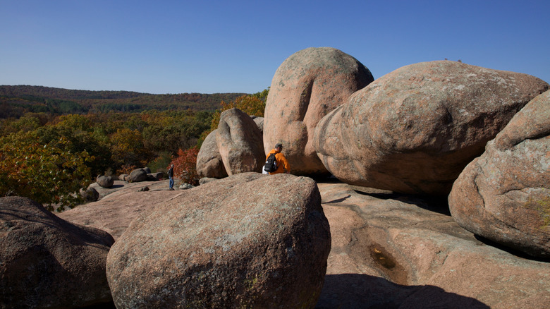 Boulders at Elephant Rocks State Park in Missouri