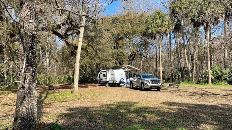 Camping in Potts Preserve.