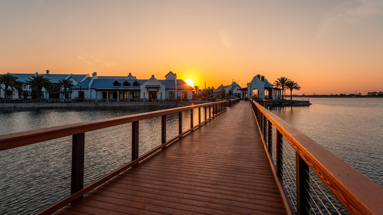 Bridge overlooking the water in Lakewood Ranch, Florida